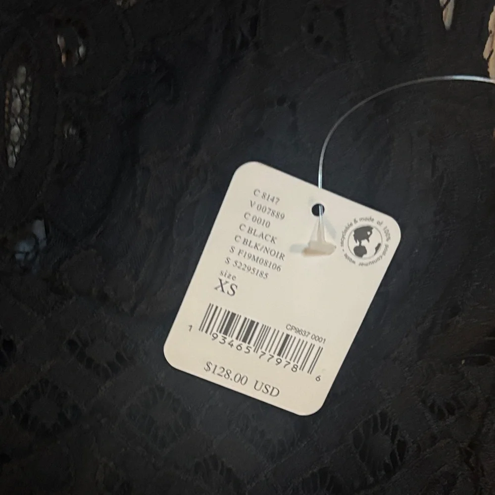 Free People Adella Maxi Slip dress in black NWT XS - Picture 6 of 8